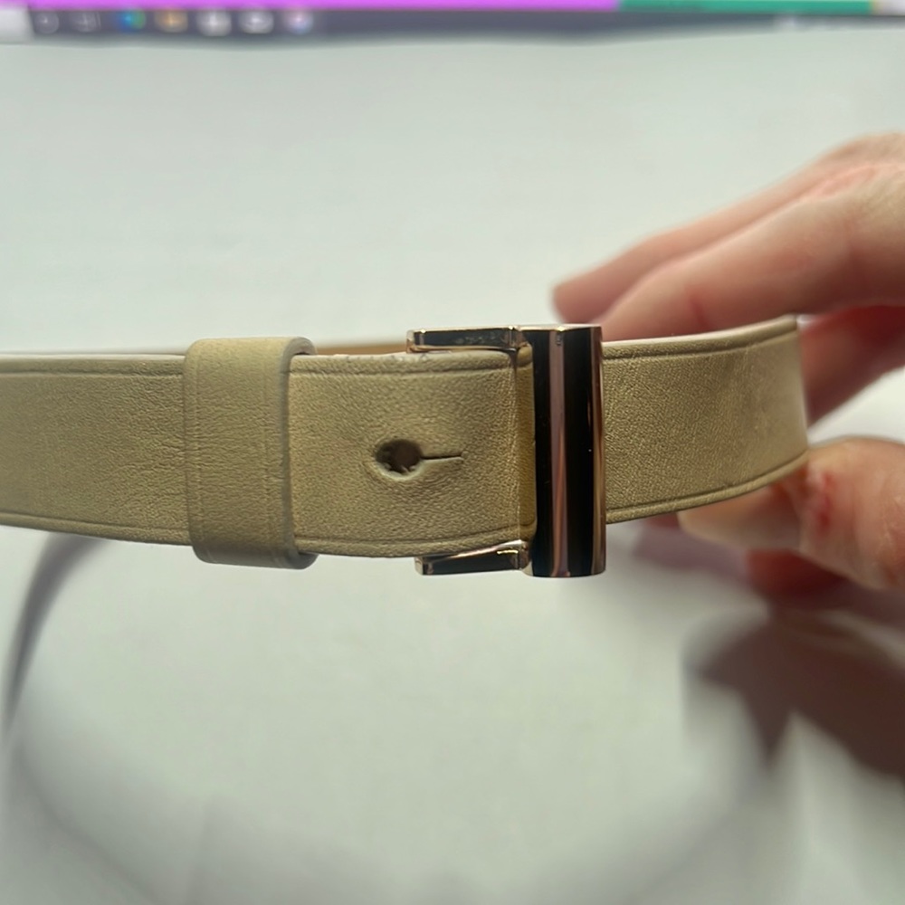 Reed Krakoff wrap bracelet w t-pin. Beige and gold excellent condition